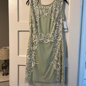 Aidan Mattox Sage Cocktail Dress